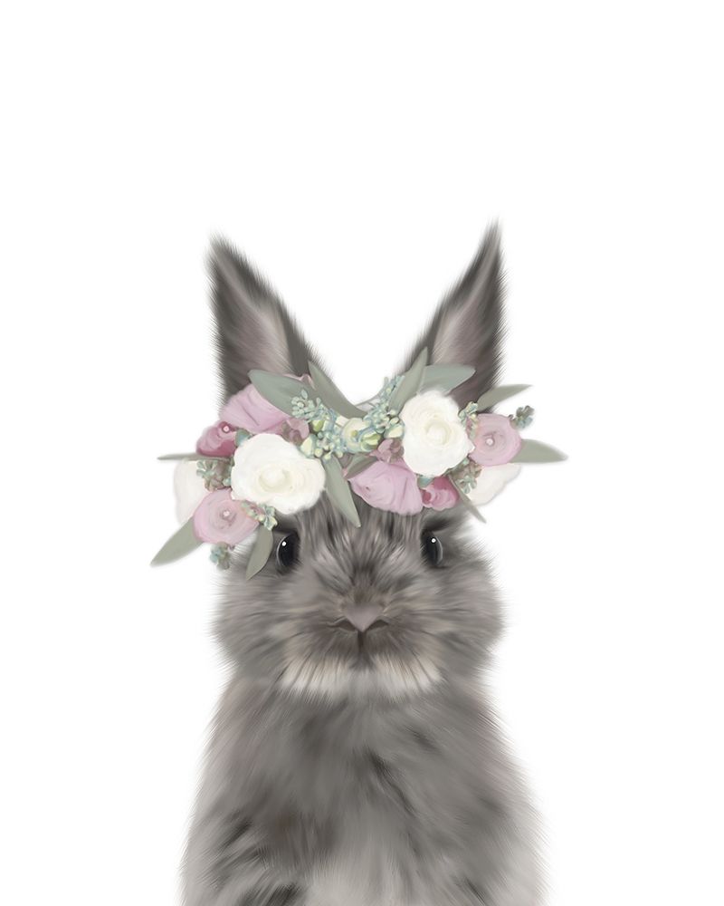 Floral Bunny art print by Leah Straatsma for $57.95 CAD