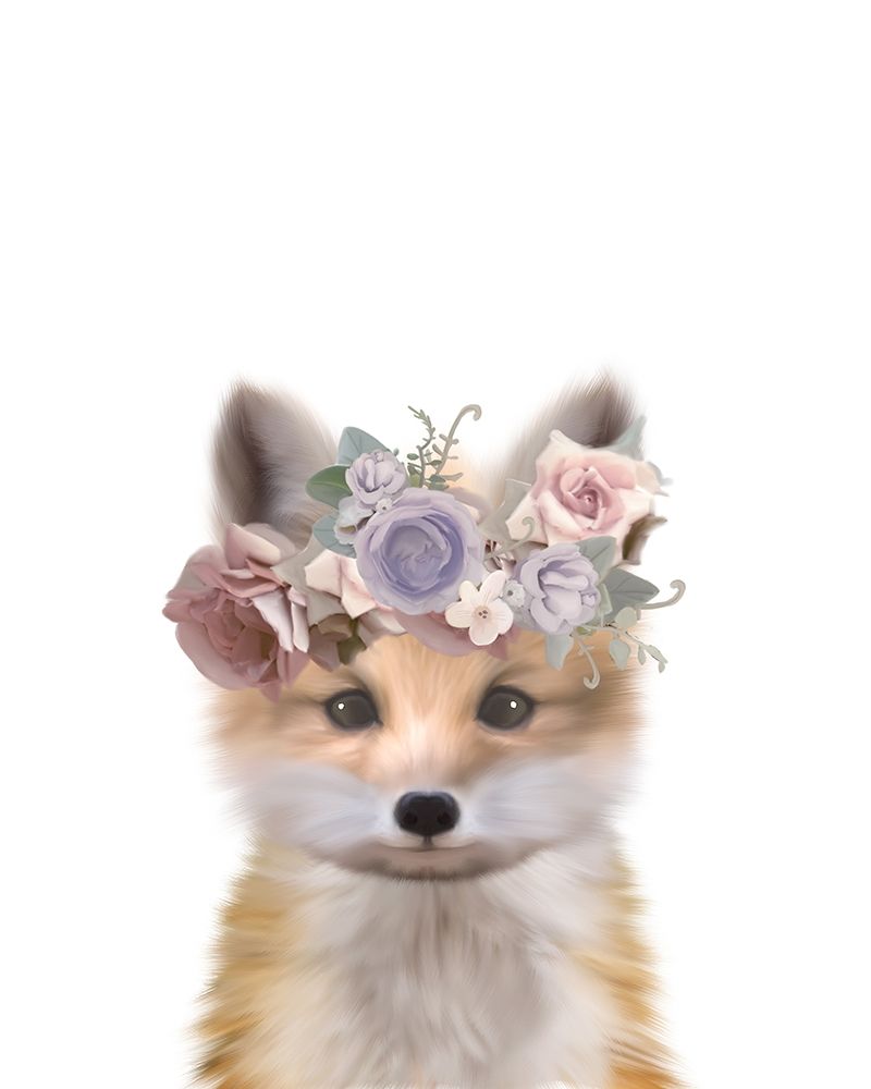 Floral Fox art print by Leah Straatsma for $57.95 CAD