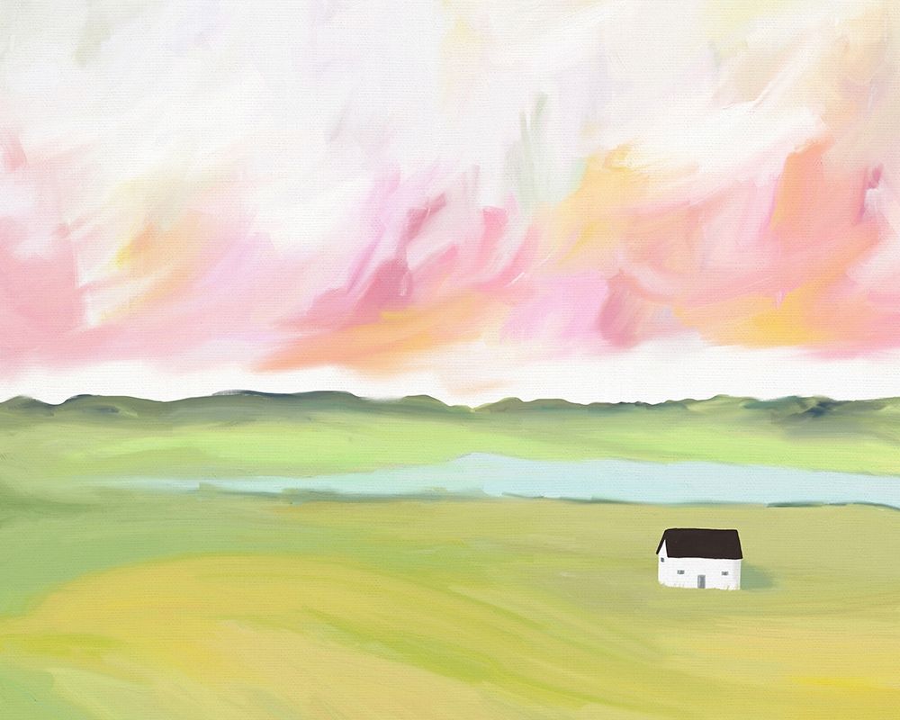 Farm House by The Lake art print by Leah Straatsma for $57.95 CAD