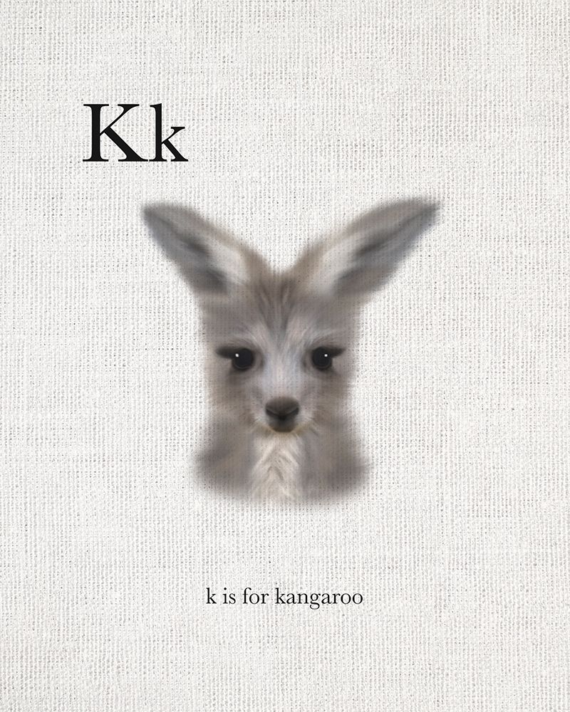 K is for Kangaroo art print by Leah Straatsma for $57.95 CAD