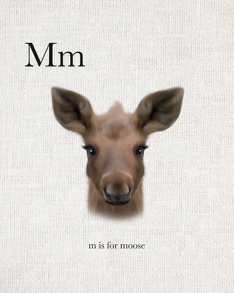M is for Moose art print by Leah Straatsma for $57.95 CAD