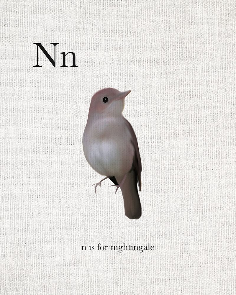N is for Nightingale art print by Leah Straatsma for $57.95 CAD