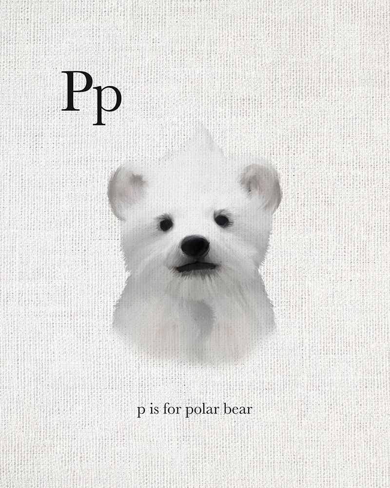 P is for Polar Bear art print by Leah Straatsma for $57.95 CAD