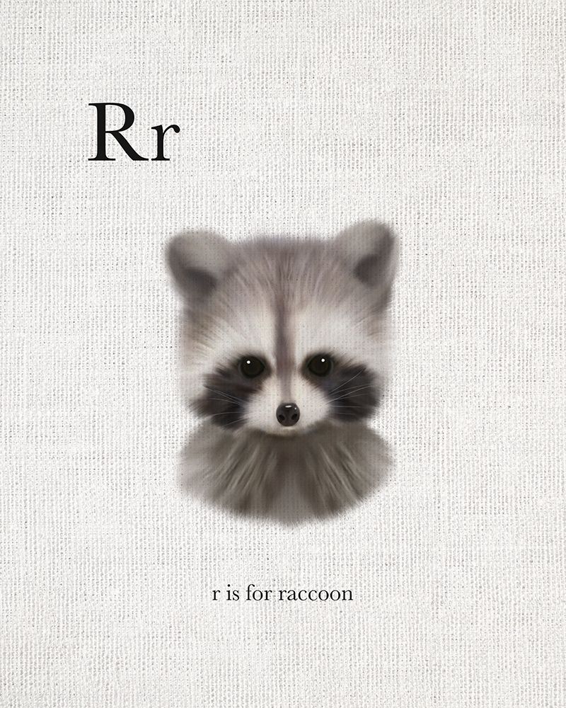 R is for Raccoon art print by Leah Straatsma for $57.95 CAD