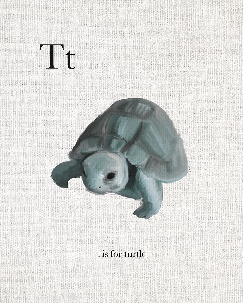 T is for Turtle art print by Leah Straatsma for $57.95 CAD