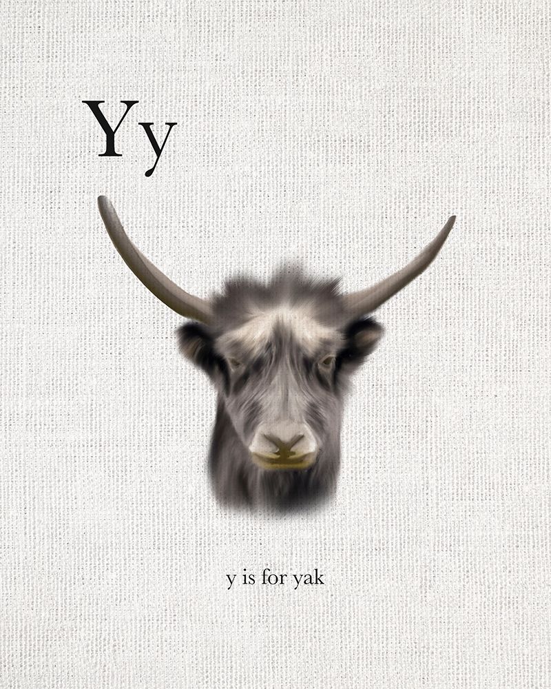 Y is for Yak art print by Leah Straatsma for $57.95 CAD