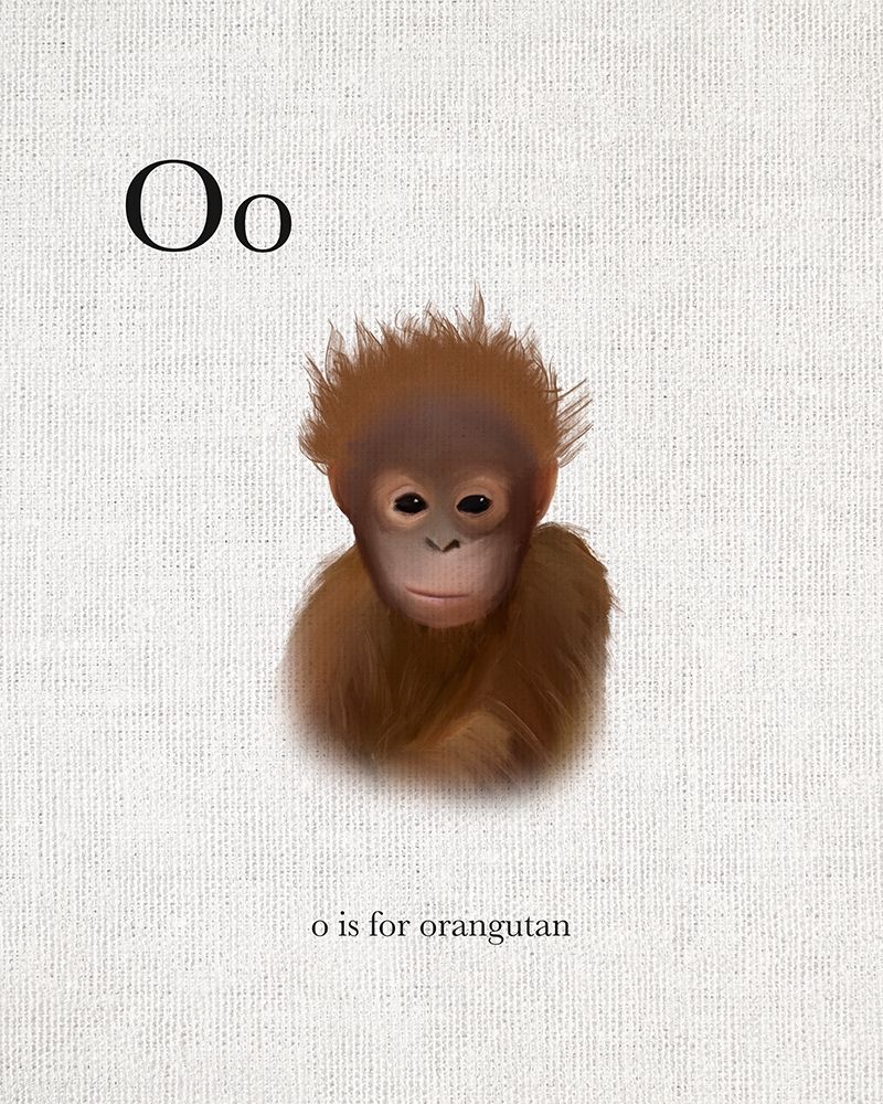 O is for Orangutan art print by Leah Straatsma for $57.95 CAD