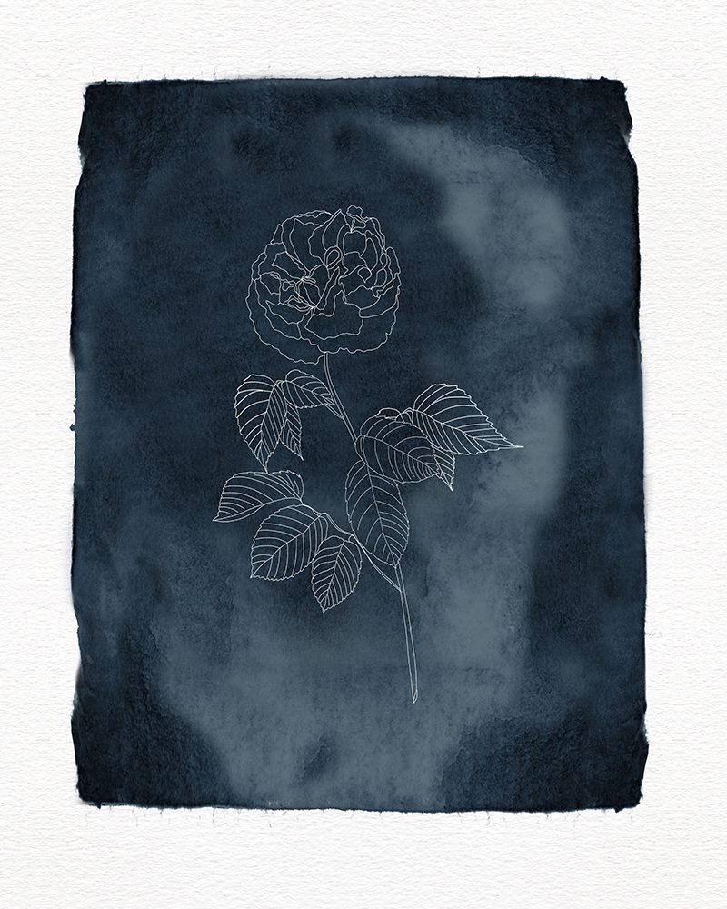 Blue Floral 2 art print by Leah Straatsma for $57.95 CAD