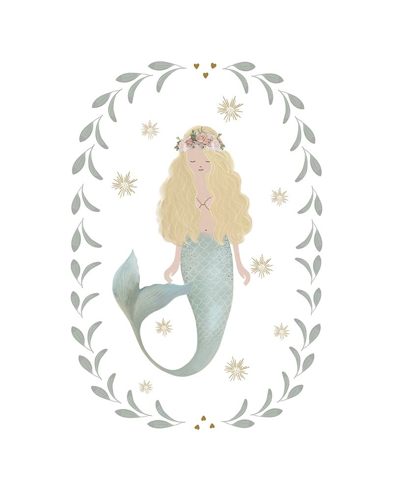 Mermaid Garland art print by Leah Straatsma for $57.95 CAD