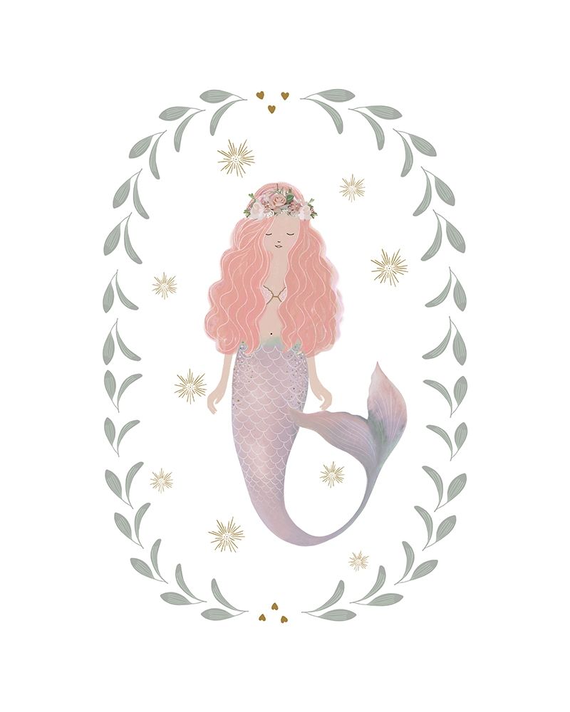 Pink Mermaid art print by Leah Straatsma for $57.95 CAD