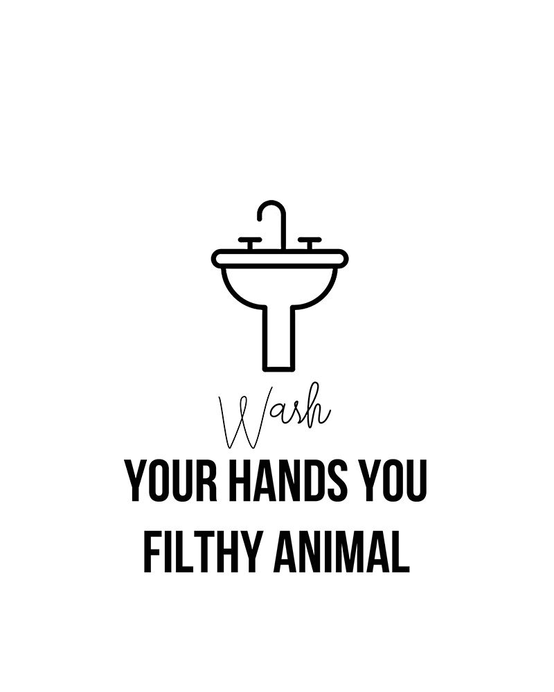 Wash Hands Animal art print by Leah Straatsma for $57.95 CAD