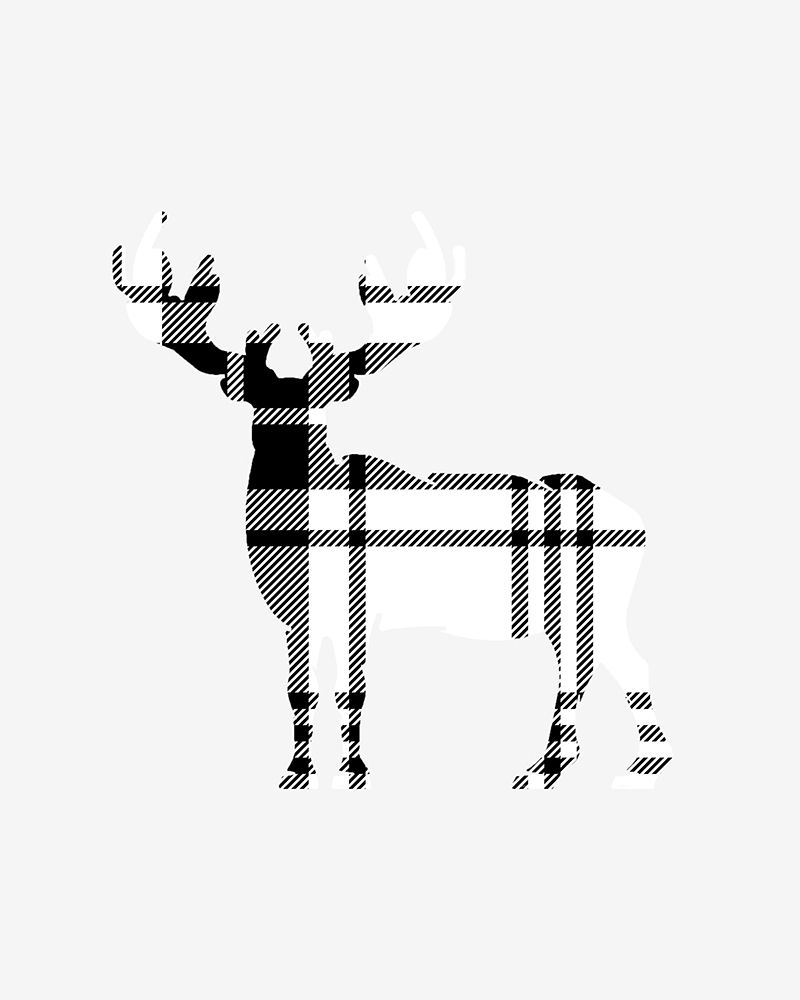 Tartan Deer art print by Leah Straatsma for $57.95 CAD