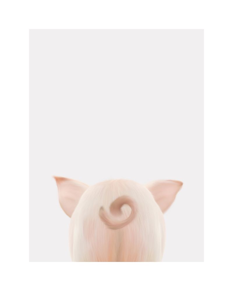 Piglet Butt art print by Leah Straatsma for $57.95 CAD