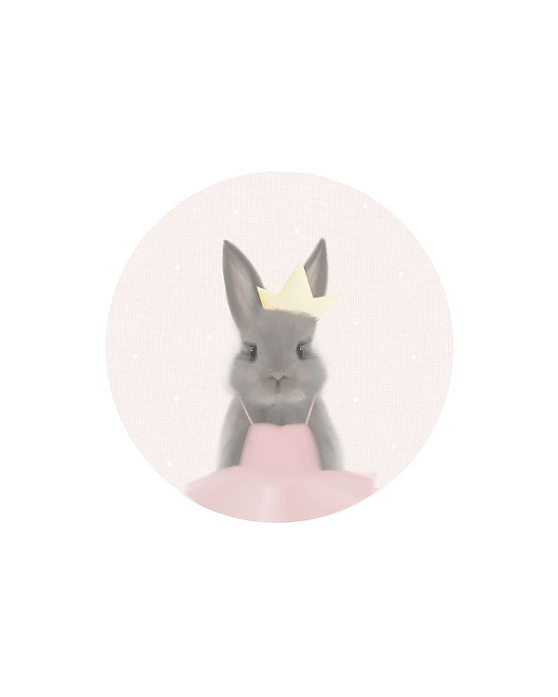 Circle Bunny Princess Ballerina art print by Leah Straatsma for $57.95 CAD