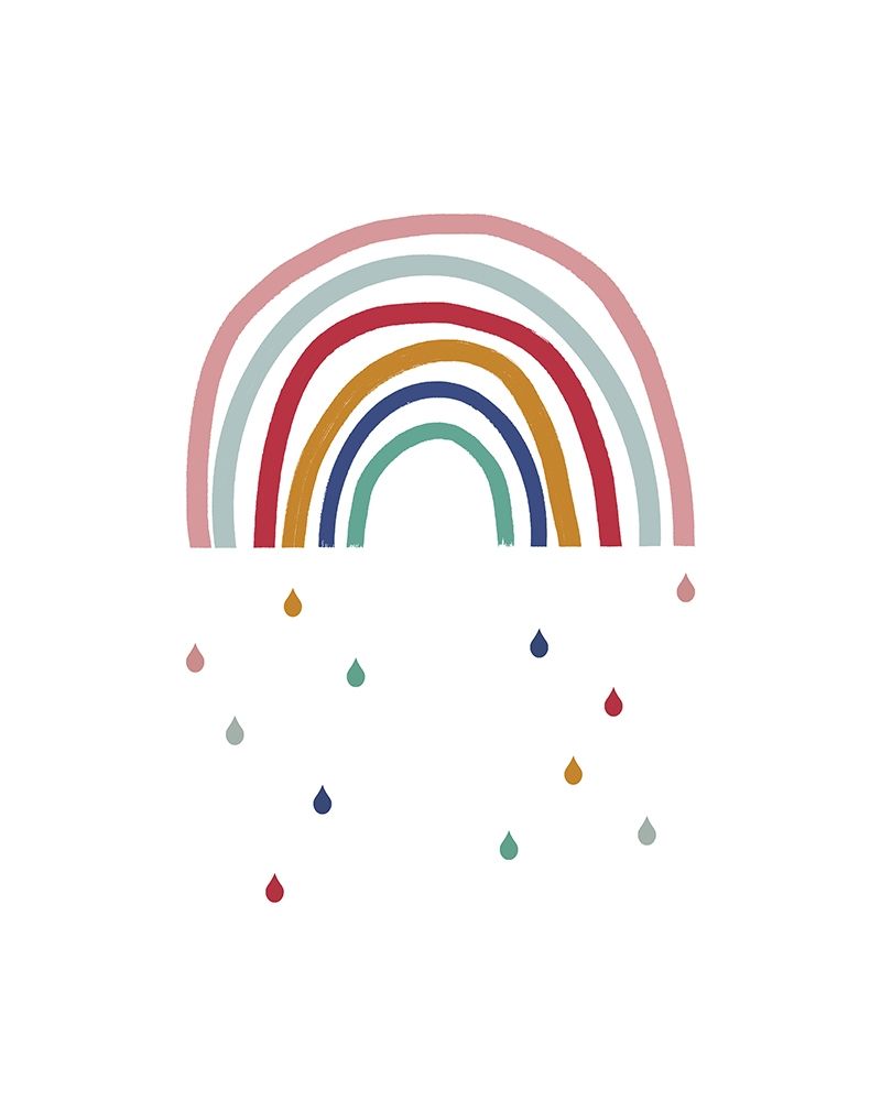 Crying Rainbow white background 16x20 art print by Leah Straatsma for $57.95 CAD