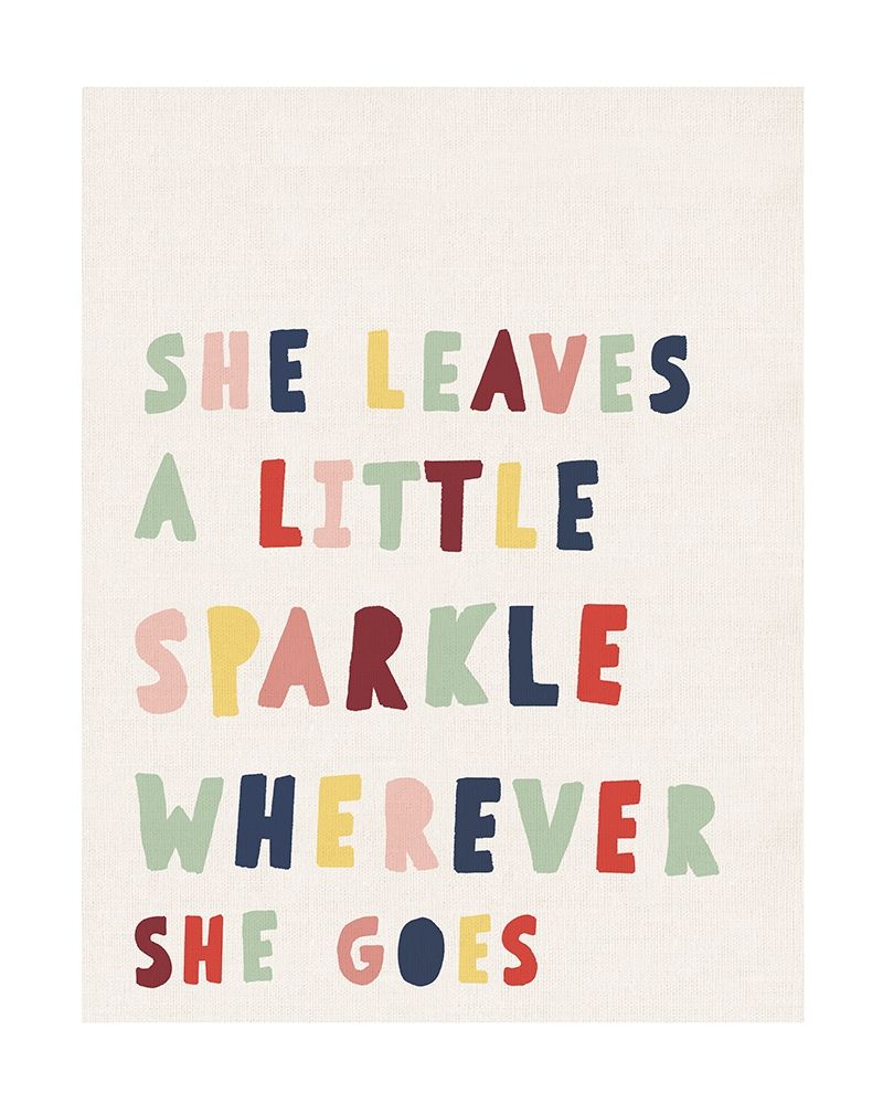 She Leaves a Little Sparkle art print by Leah Straatsma for $57.95 CAD