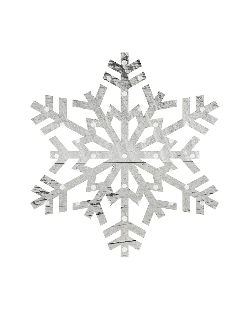 Wooden Snowflake Polka 1 art print by Leah Straatsma for $57.95 CAD