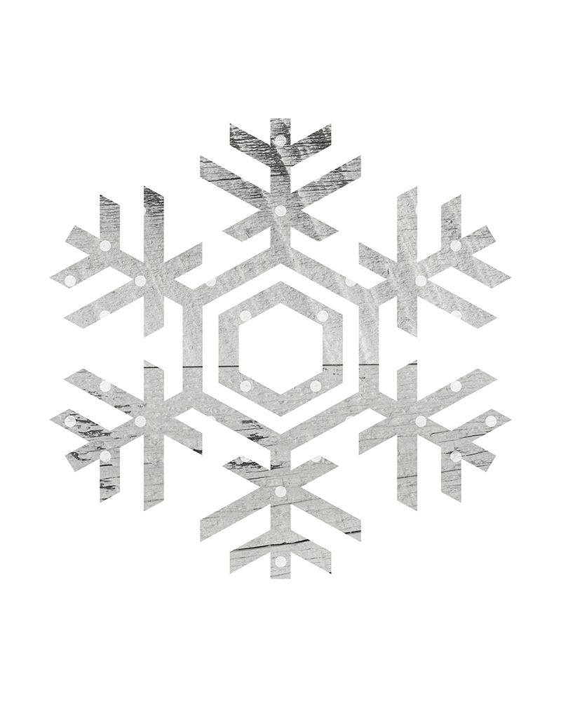 Wooden Snowflake Polka 2 art print by Leah Straatsma for $57.95 CAD