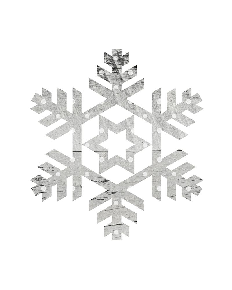 Wooden Snowflake Polka 3 art print by Leah Straatsma for $57.95 CAD