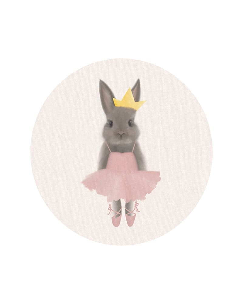 Full Body Ballet Bunny with circle art print by Leah Straatsma for $57.95 CAD