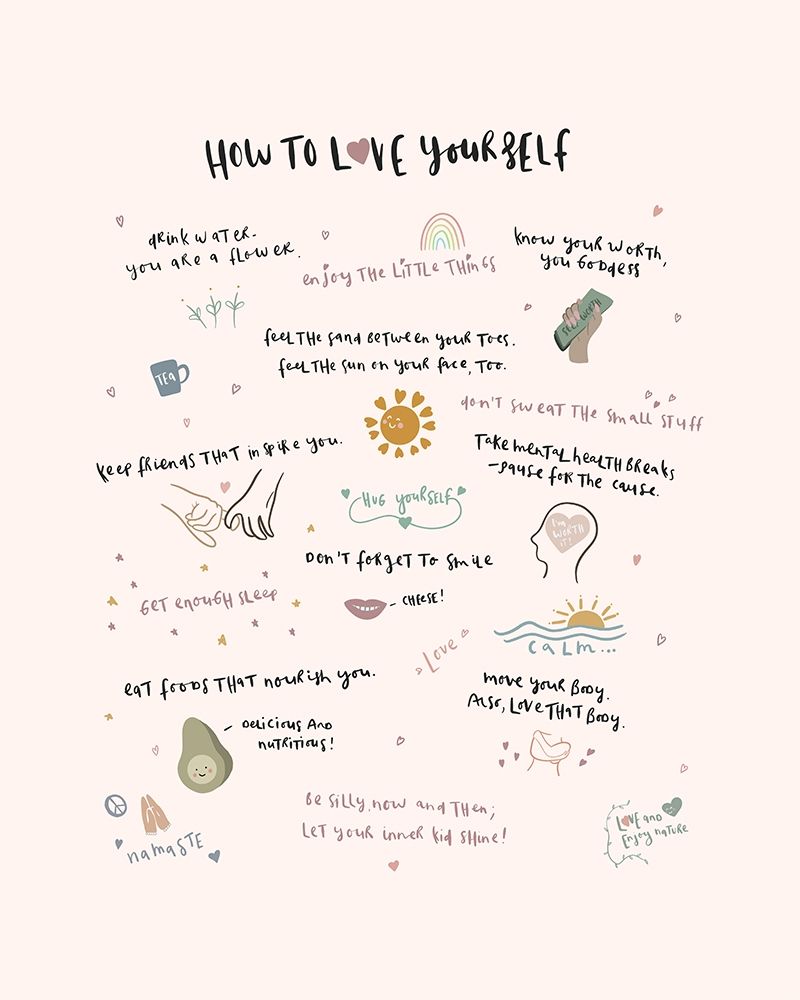 How To Love Yourself Blush 3 art print by Leah Straatsma for $57.95 CAD