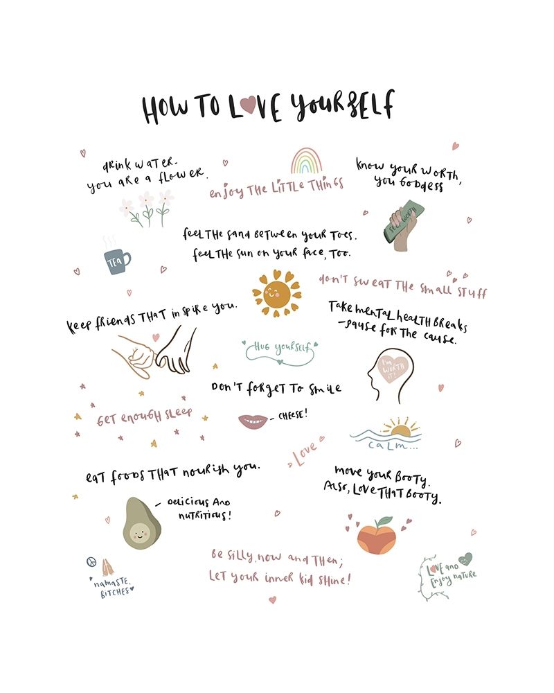 How To Love Yourself art print by Leah Straatsma for $57.95 CAD