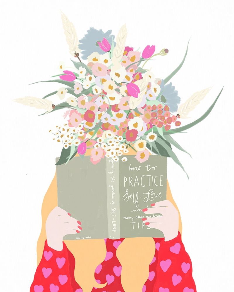 Self Care Floral Head art print by Leah Straatsma for $57.95 CAD