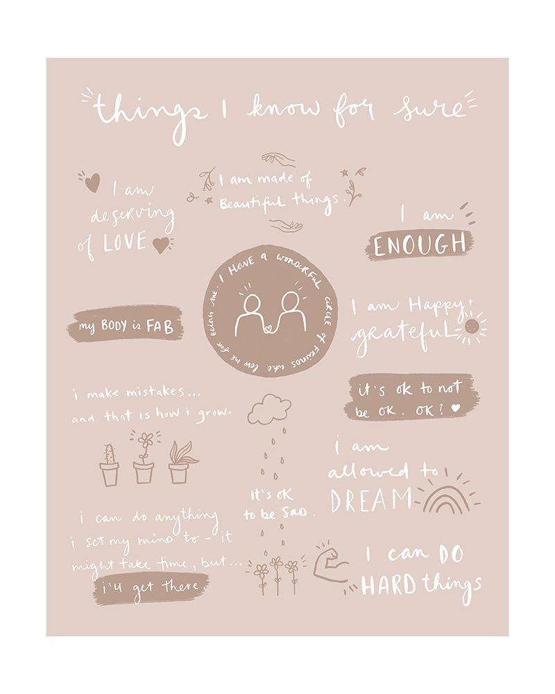 Things I Know For Sure art print by Leah Straatsma for $57.95 CAD