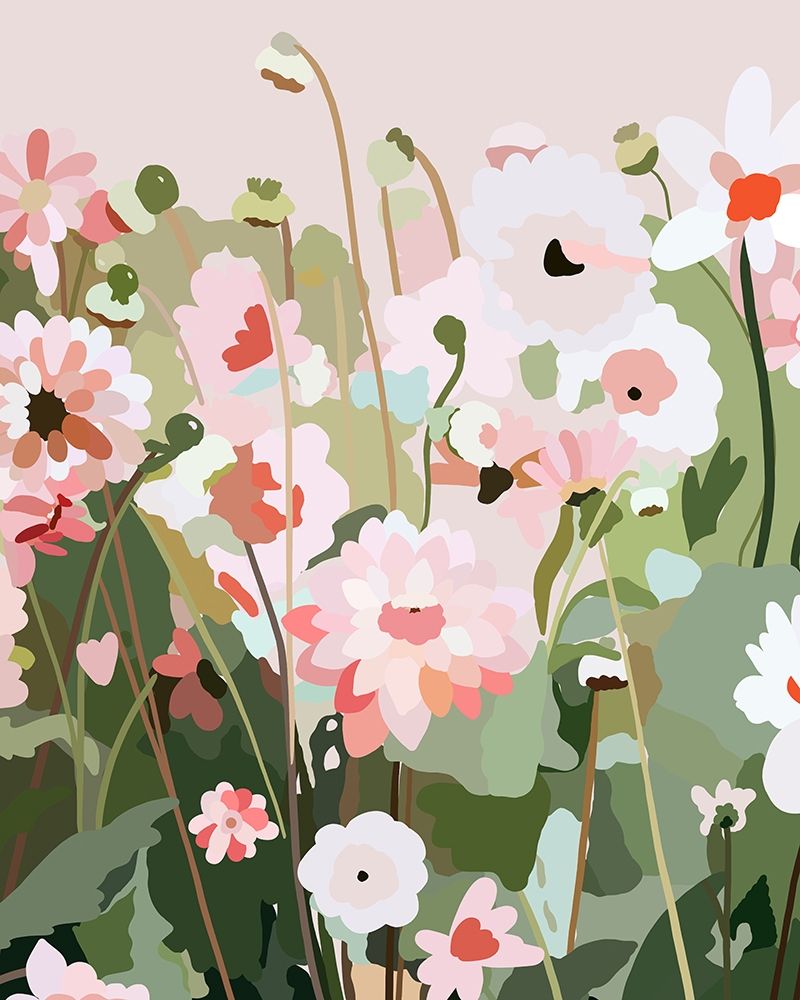 Floral Field art print by Leah Straatsma for $57.95 CAD