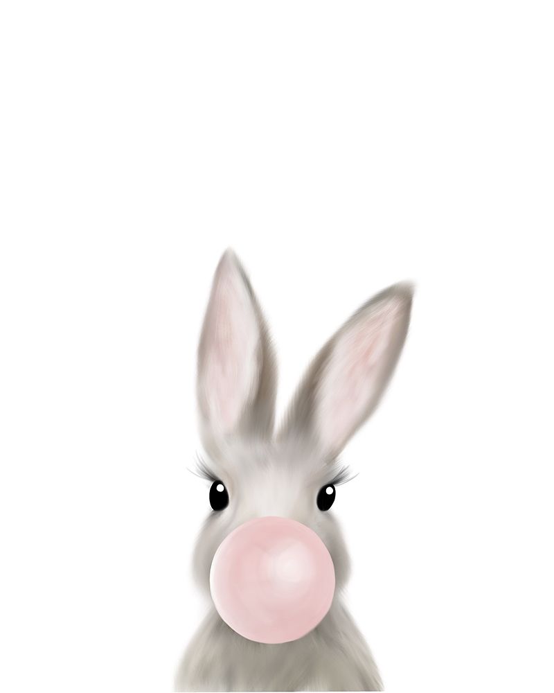 Bunny Bubble Gum art print by Leah Straatsma for $57.95 CAD