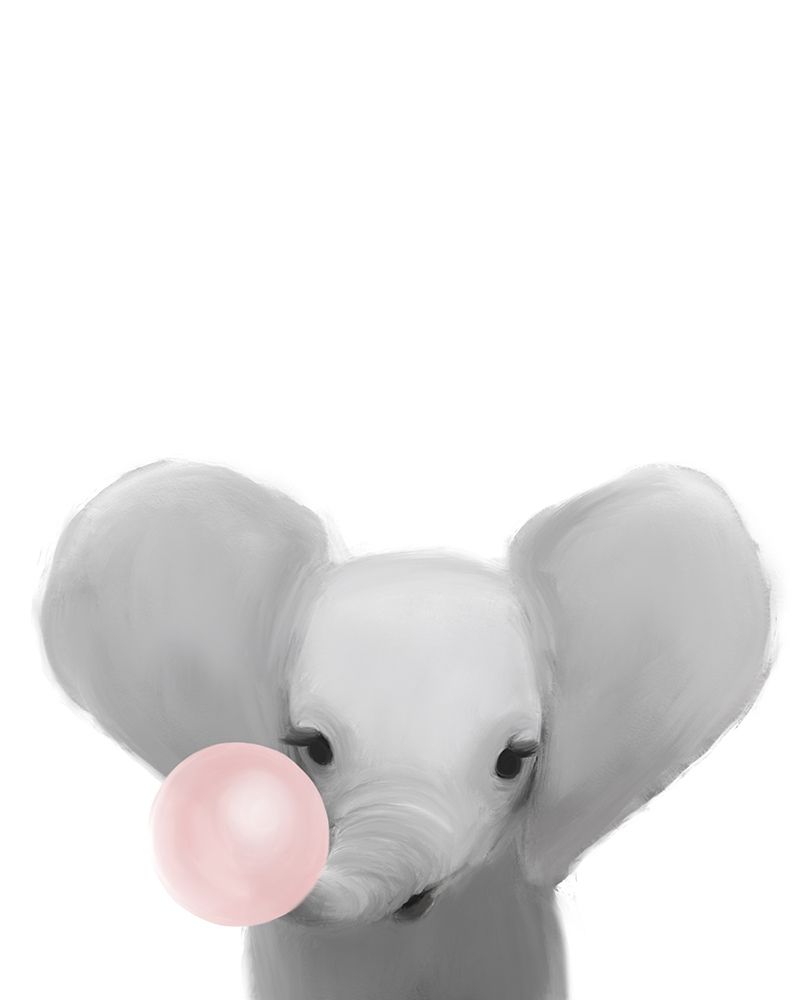 Elephant Bubble Gum. art print by Leah Straatsma for $57.95 CAD