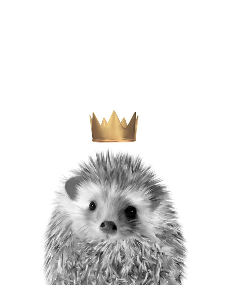 Crown Hedgehog art print by Leah Straatsma for $57.95 CAD