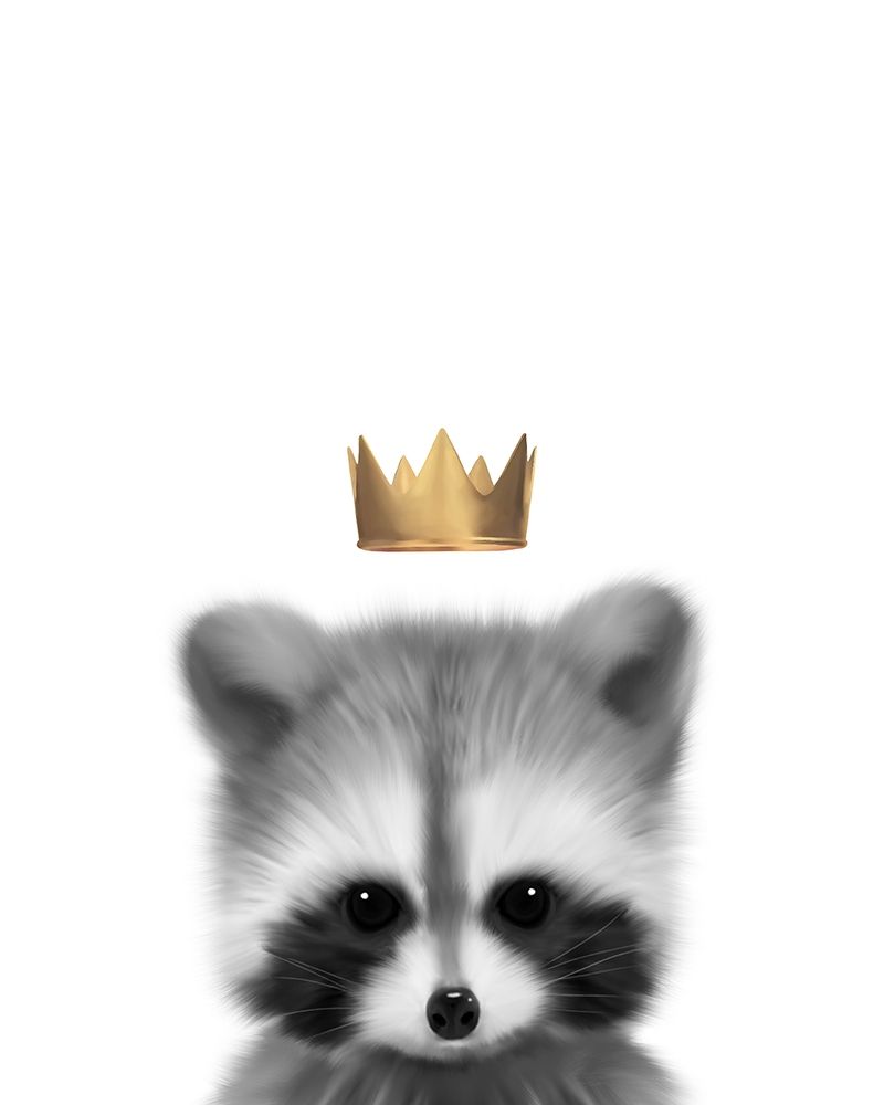 Crown Raccoon art print by Leah Straatsma for $57.95 CAD