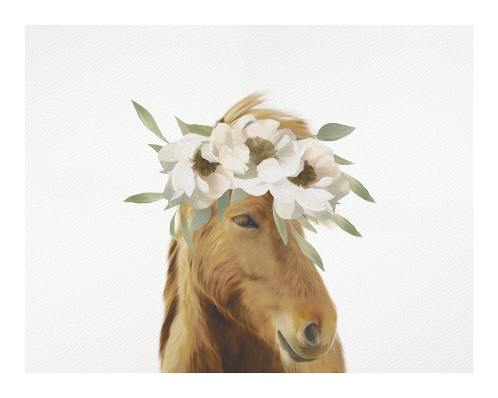 Floral Horse art print by Leah Straatsma for $57.95 CAD