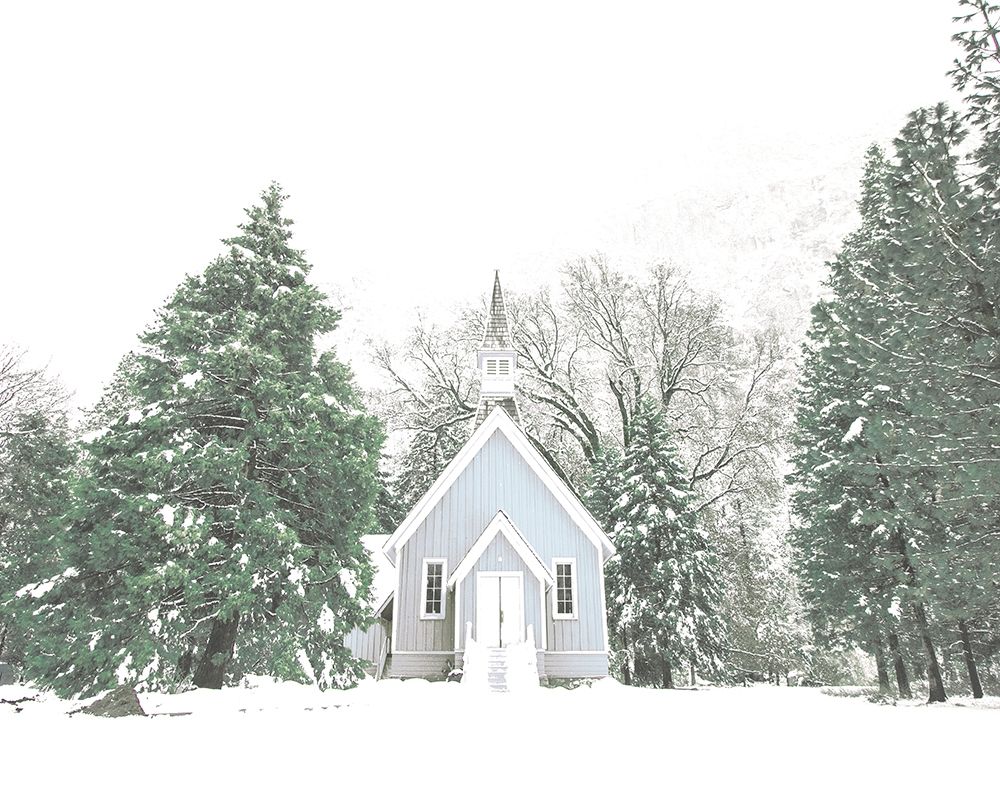 Little Blue Winter Church art print by Leah Straatsma for $57.95 CAD