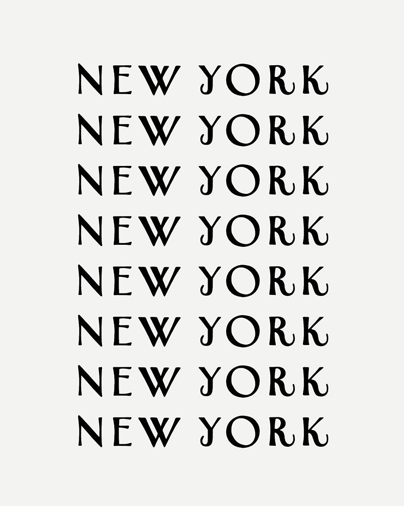 NY NY NY art print by Leah Straatsma for $57.95 CAD