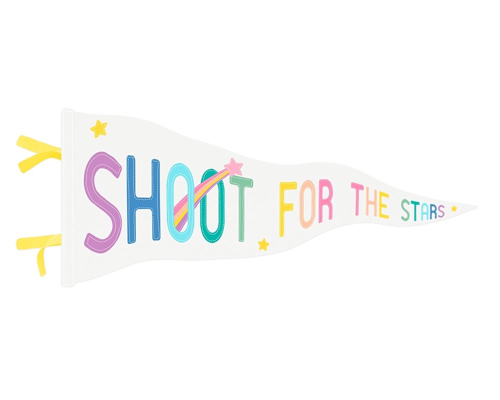 Shoot for the Stars Pennant art print by Leah Straatsma for $57.95 CAD
