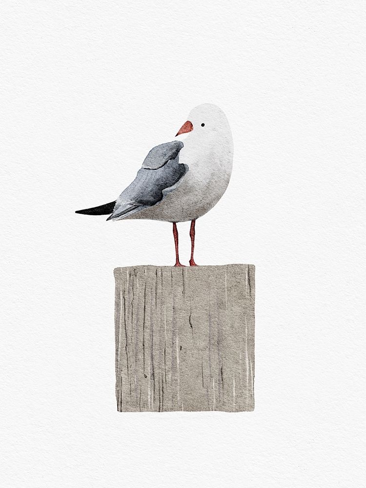 Happy Seagull art print by Leah Straatsma for $57.95 CAD
