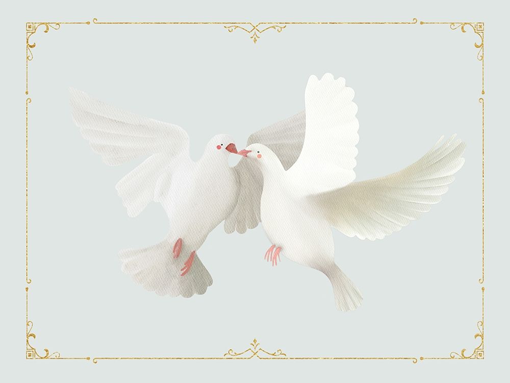 Christmas Doves art print by Leah Straatsma for $57.95 CAD