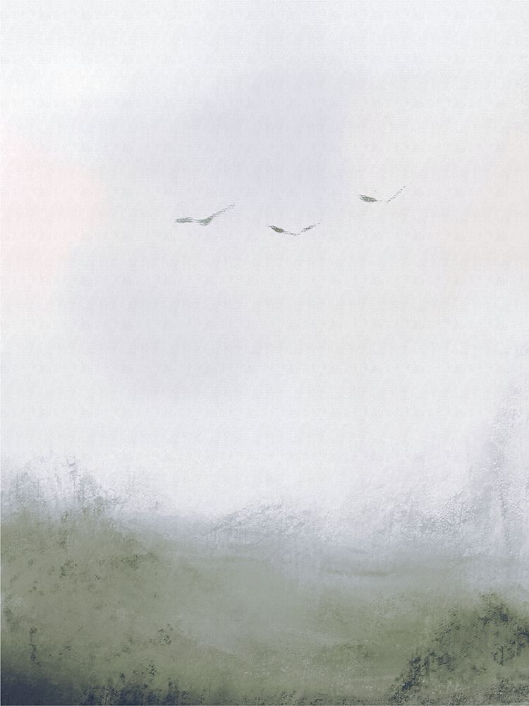 Birds Flying Over a Field 1 art print by Leah Straatsma for $57.95 CAD