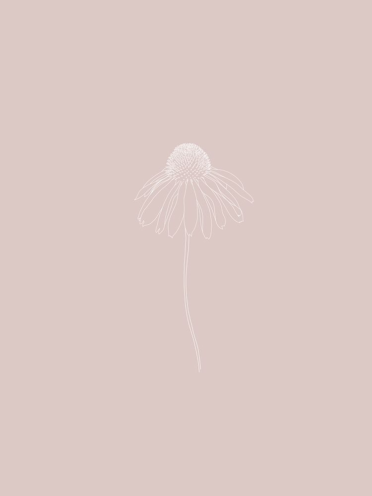 Line Floral Pink art print by Leah Straatsma for $57.95 CAD