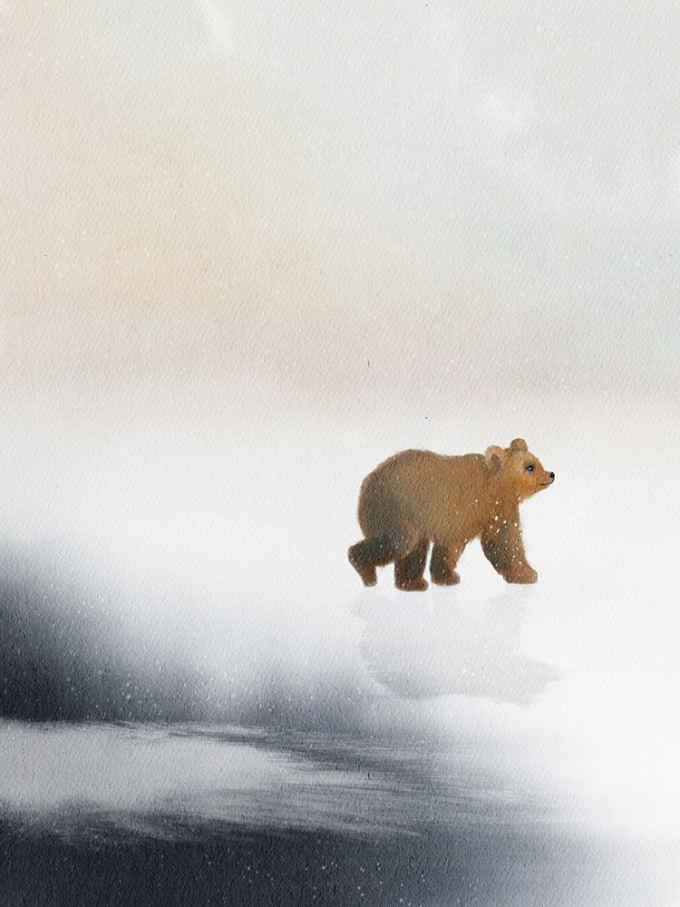 Bear On Ice art print by Leah Straatsma for $57.95 CAD
