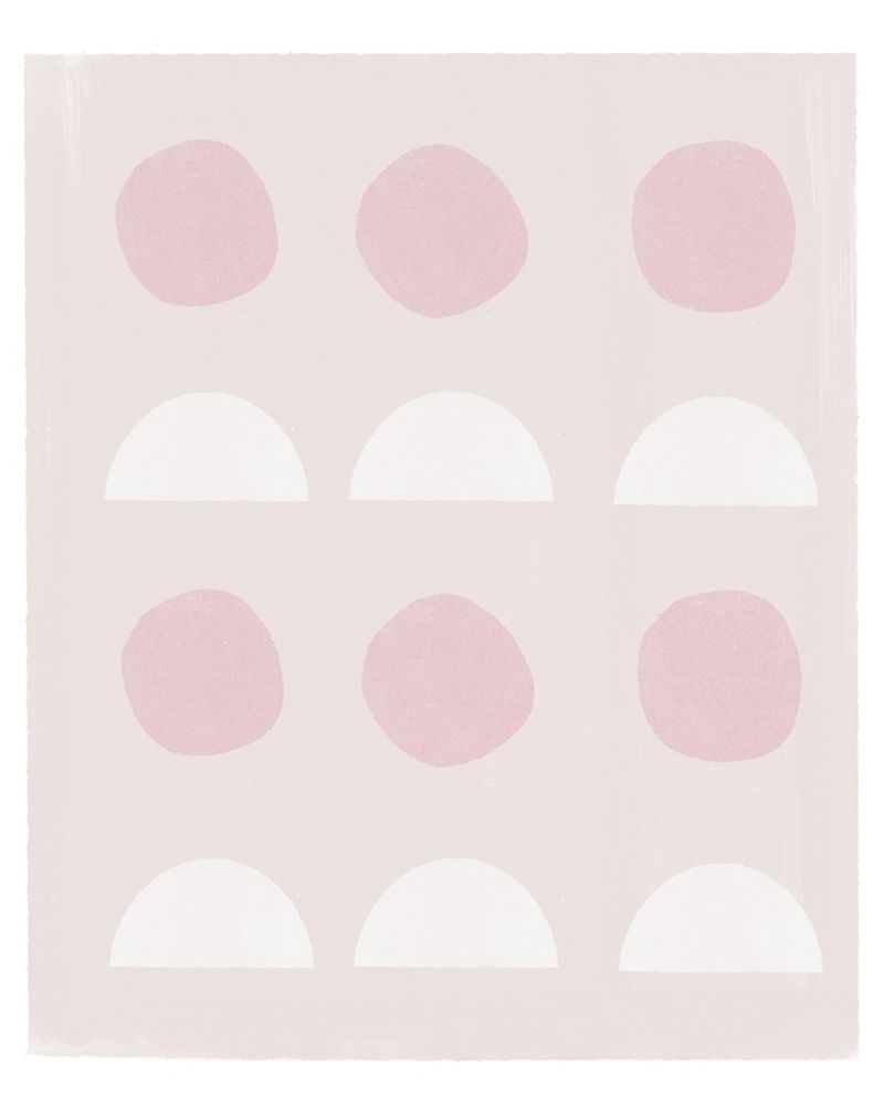Abstract Pink Circles art print by Leah Straatsma for $57.95 CAD