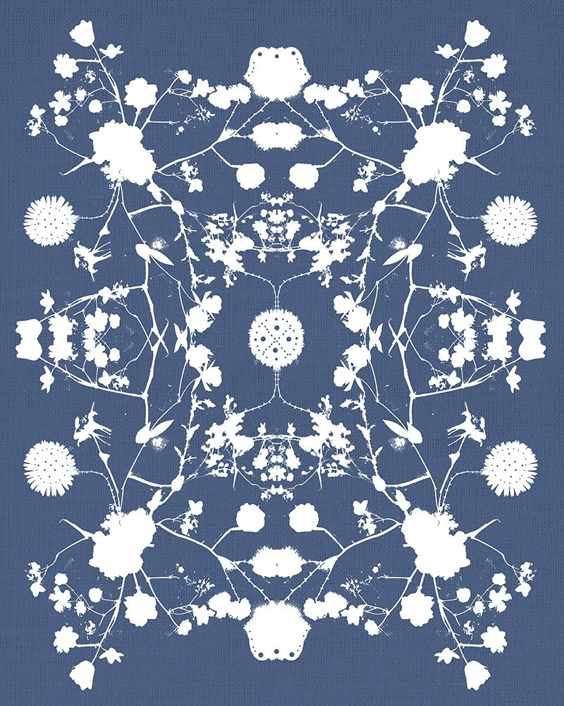 Blue White Wildflower Art art print by Leah Straatsma for $57.95 CAD
