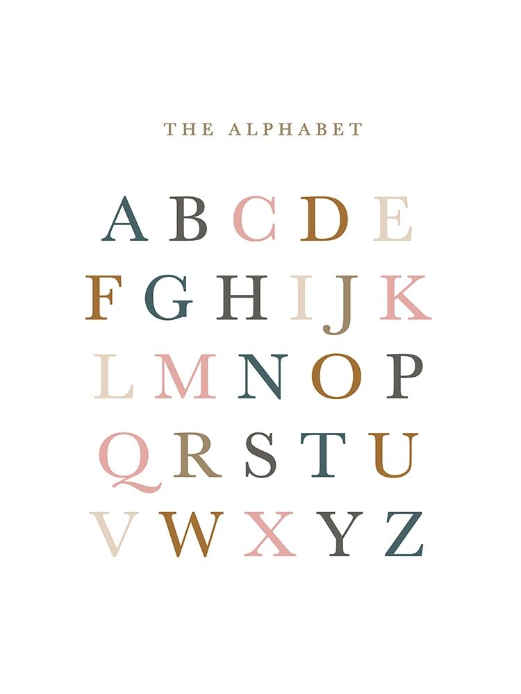 Alphabet Fall Gems art print by Leah Straatsma for $57.95 CAD
