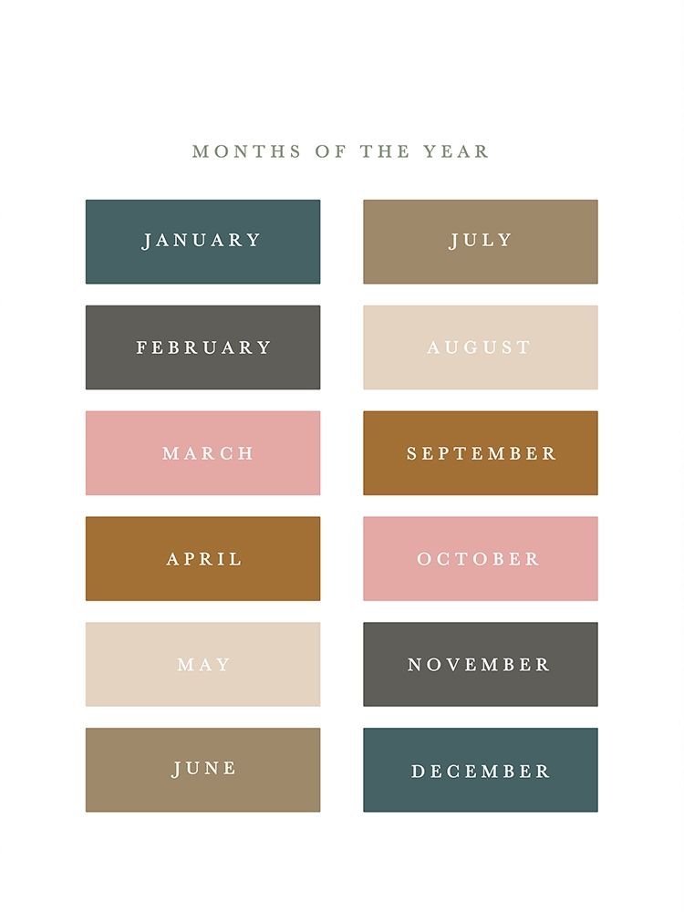 Months of the Year Fall Gems art print by Leah Straatsma for $57.95 CAD