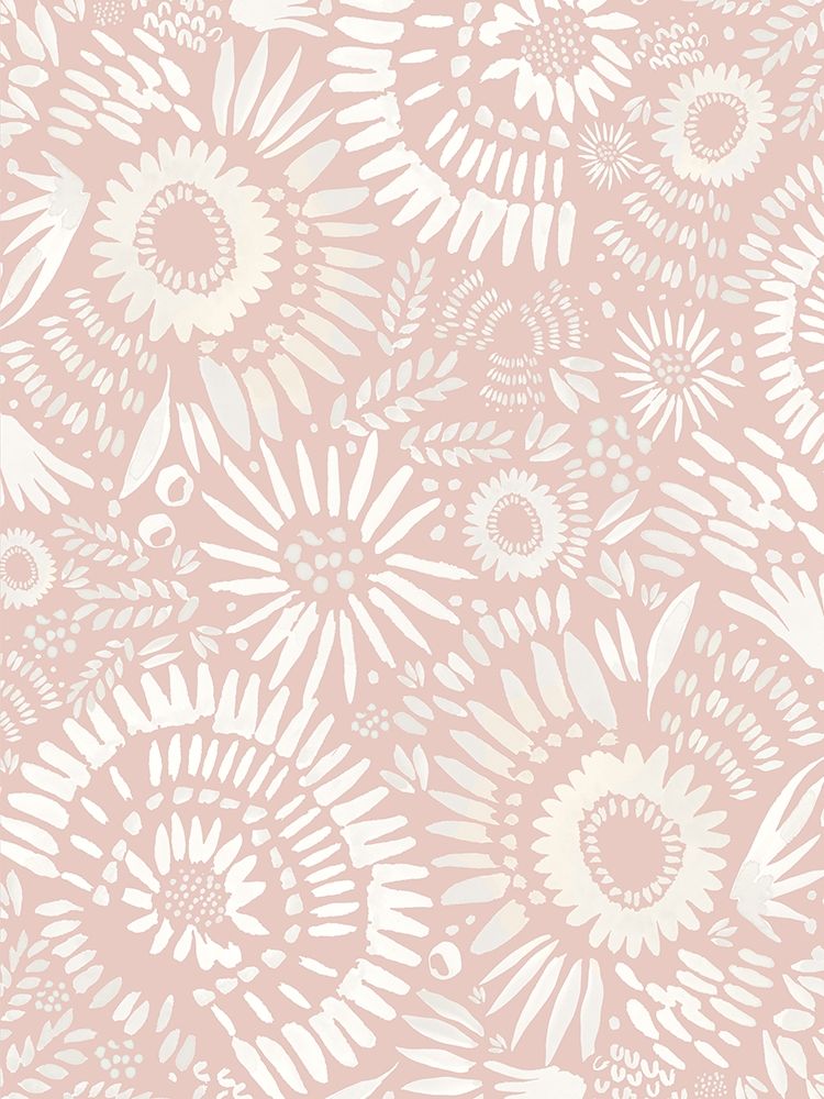 Blush and White Floral art print by Leah Straatsma for $57.95 CAD