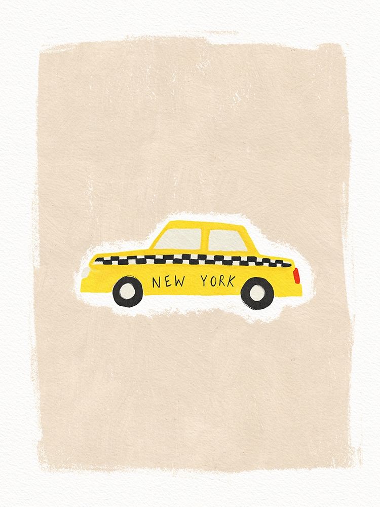 NYC Taxi art print by Leah Straatsma for $57.95 CAD