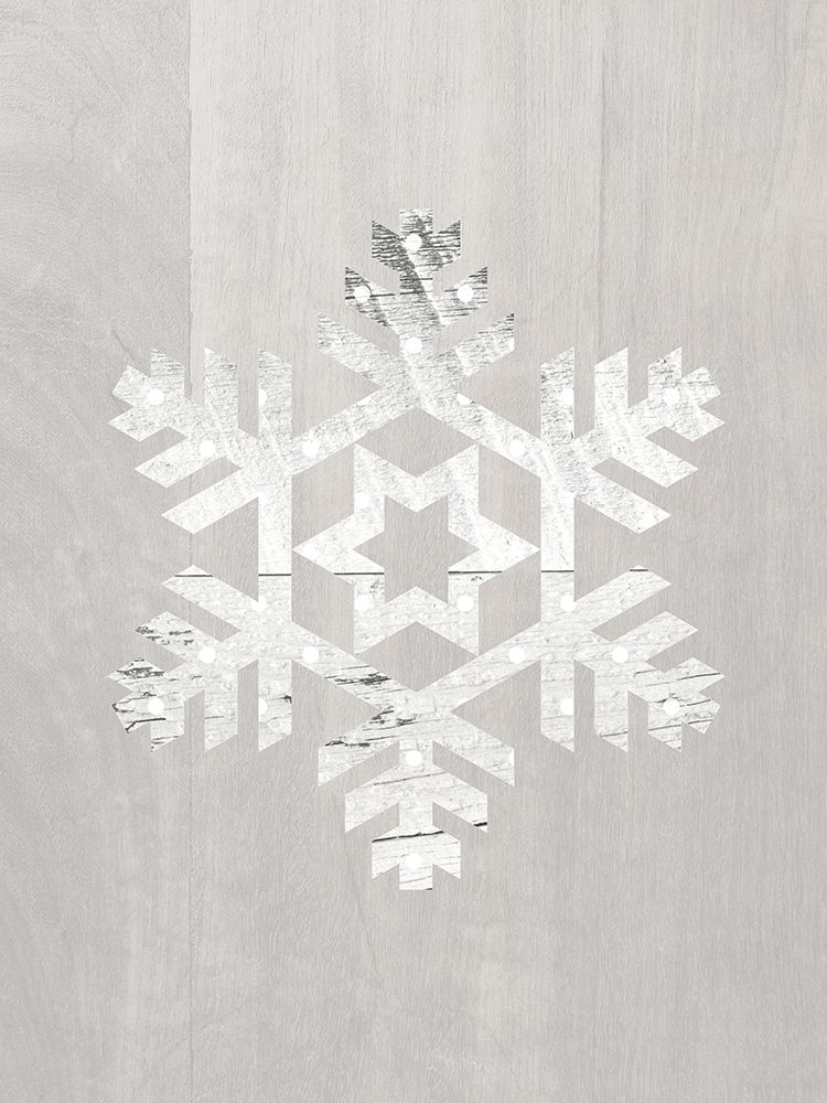 Wooden Snowflake Driftwood 3 art print by Leah Straatsma for $57.95 CAD