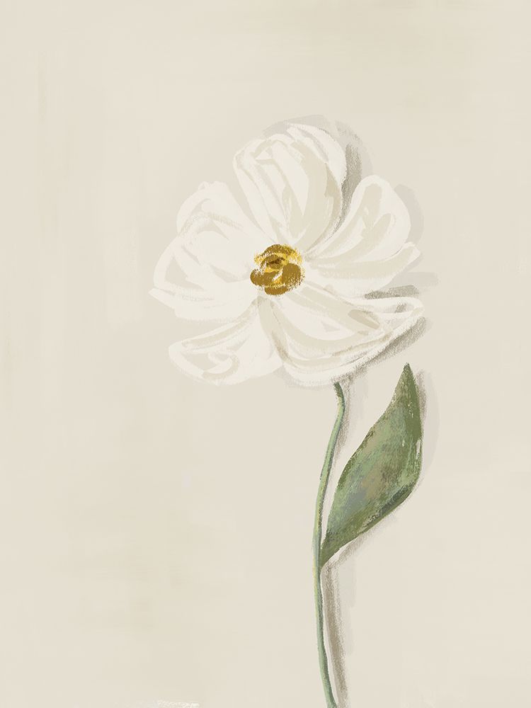 White Flower 1 art print by Leah Straatsma for $57.95 CAD